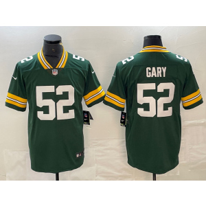 Nike Packers 52 Rashan Gary Green Vapor Untouchable Limited Men Jersey
