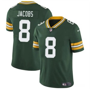 Nike Packers 8 Josh Jacobs Green Vapor Untouchable Limited Men Jersey