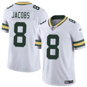 Nike Packers 8 Josh Jacobs White Vapor Untouchable Limited Men Jersey