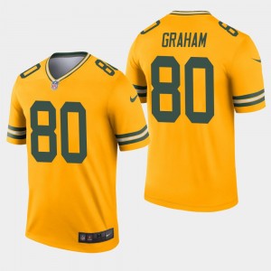 Nike Packers 80 Jimmy Graham Gold Inverted Legend Men Jersey
