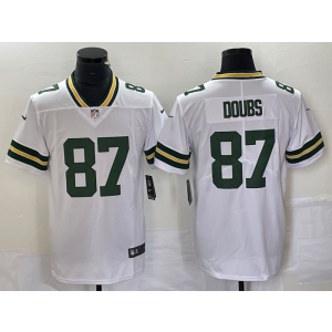 Nike Packers 87 Doubs White Vapor Untouchable Limited Men Jersey