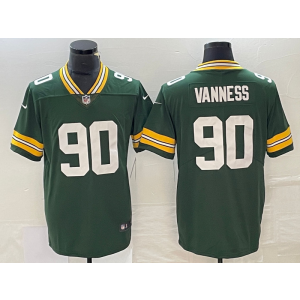 Nike Packers 90 Vanness Green Vapor Untouchable Limited Men Jersey