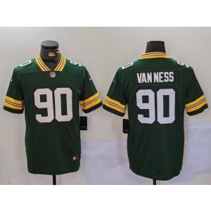 Nike Packers 90 Vanness Green Vapor Untouchable Limited Men Jersey
