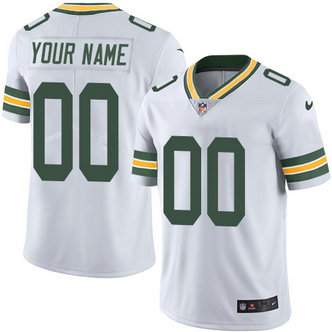 Nike Packers White Men's Customized Vapor Untouchable Player Limited Jersey