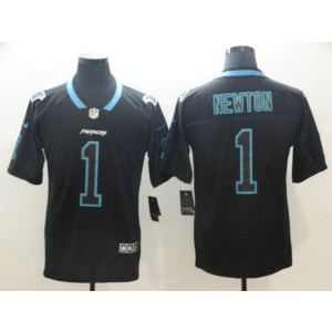 Nike Panthers 1 Cam Newton Black Shadow Legend Limited Men Jersey