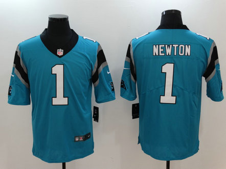 Nike Panthers 1 Cam Newton Blue Vapor Untouchable Player Limited Jersey
