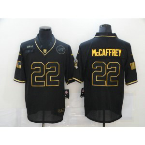 Nike Panthers 22 Christian McCaffrey 2020 Black Salute To Service Limited Men Jersey