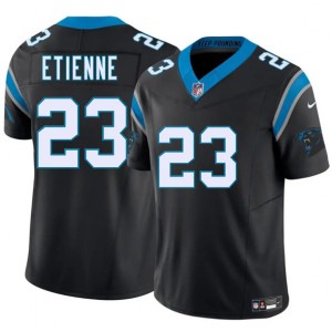 Nike Panthers 23 Trevor Etienne Black 2025 Draft F.U.S.E. Vapor Limited Men Jersey