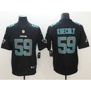 Nike Panthers 59 Luke Kechly Black Vapor Impact Limited Men Jersey