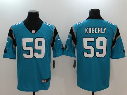 Nike Panthers 59 Luke Kuechly Blue Vapor Untouchable Player Limited Jersey