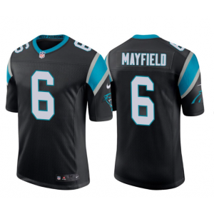 Nike Panthers 6 Baker Mayfield Black Vapor Untouchable Limited Men Jersey