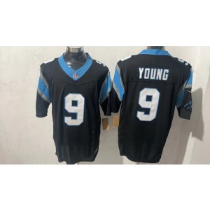 Nike Panthers 9 Bryce Young Black F.U.S.E. Vapor Limited Men Jersey