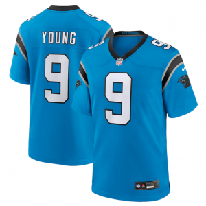 Nike Panthers 9 Bryce Young Blue 2023 Draft Vapor Untouchable Limited Men Jersey