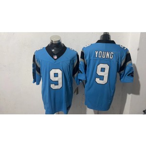 Nike Panthers 9 Bryce Young Blue F.U.S.E. Vapor Limited Men Jersey