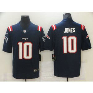 Nike Patriots 10 Mac Jones Navy 2021 Draft Vapor Limited Men Jersey