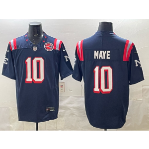 Nike Patriots 10 Maye Blue F.U.S.E. Vapor Limited Men Jersey