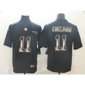 Nike Patriots 11 Julian Edelman Black Statue of Liberty Limited Men Jersey