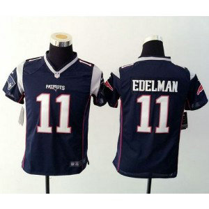 Nike Patriots 11 Julian Edelman Navy Blue Team Color Youth Stitched NFL New  Jersey