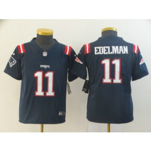 Nike Patriots 11 Julian Edelman Navy Color Rush Limited Youth Jersey