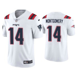 Nike Patriots 14 Ty Montgomery White Vapor Untouchable Limited Men Jersey