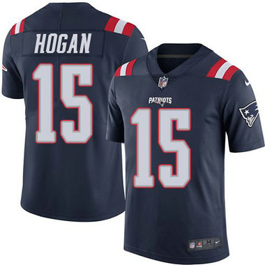 Nike Patriots 15 Chris Hogan Navy Color Rush Limited Jersey