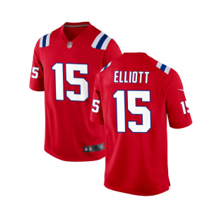 Nike Patriots 15 Ezekiel Elliott Red Vapor Untouchable Limited Men Jersey