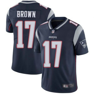 Nike Patriots 17 Antonio Brown Navy Vapor Untouchable Limited Men Jersey