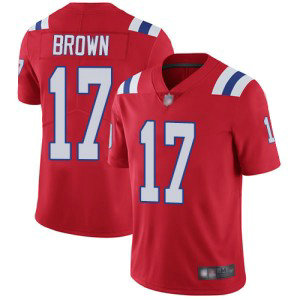 Nike Patriots 17 Antonio Brown Red Vapor Untouchable Limited Men Jersey