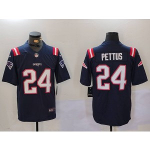 Nike Patriots 24 Pittus Navy Vapor Limited Men Jersey