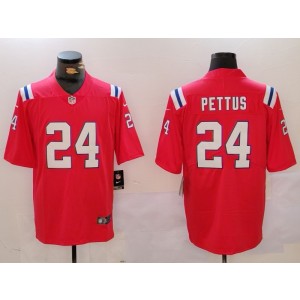 Nike Patriots 24 Pittus Red Vapor Untouchable Limited Men Jersey