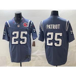 Nike Patriots 25 Patriot Blue Rivalries F.U.S.E. Vapor Limited Men Jersey