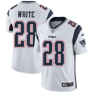 Nike Patriots 28 James White White Vapor Untouchable Limited Jersey