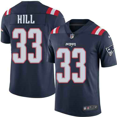 Nike Patriots 33 Jeremy Hill Navy Color Rush Limited Jersey