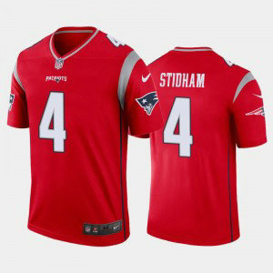 Nike Patriots 4 Jarrett Stidham Red 2020 New Vapor Limited Men Jersey