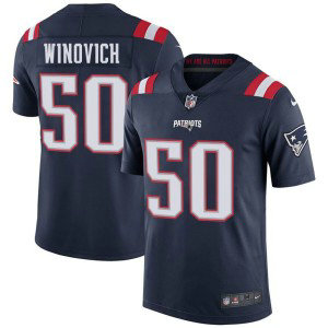Nike Patriots 50 Chase Winovich Navy Blue Color Rush Limited Men Jersey