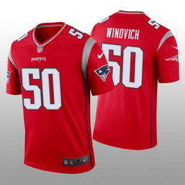 Nike Patriots 50 Chase Winovich Red Inverted Legend Men Jersey