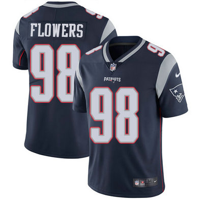 Nike Patriots 98 Trey Flowers Navy Vapor Untouchable Player Limited Jersey