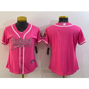 Nike Patriots Blank Pink Vapor Baseball Limited Women Jersey