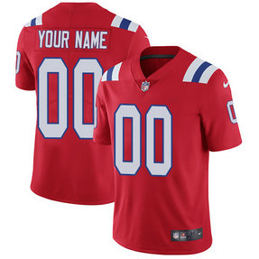 Nike Patriots Red Men's Customized Vapor Untouchable Player Limited Jersey