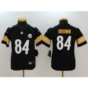 Nike Pittsburgh Steelers 84 Antonio Brown Black Vapor Untouchable Limited Youth Jersey