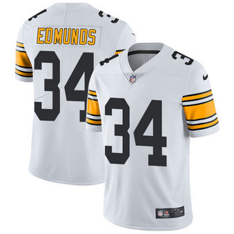 Nike Pittsburgh Steelers Men's Stitched NFL Vapor Untouchable Limited #34 Terrell Edmunds White Jersey