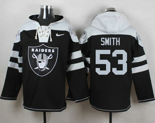 Nike Raiders #53 Malcolm Smith Black Player Pullover NFL Hoodie