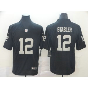 Nike Raiders 12 Ken Stabler Black Vapor Untouchable Limited Men Jersey