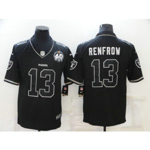 Nike Raiders 13 Hunter Renfrow Black 60th Shadow Vapor Limited Men Jersey