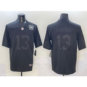 Nike Raiders 13 Hunter Renfrow Black Shadow Vapor Limited Men Jersey