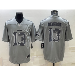 Nike Raiders 13 Hunter Renfrow Grey Atmosphere Fashion Vapor Limited Men Jersey