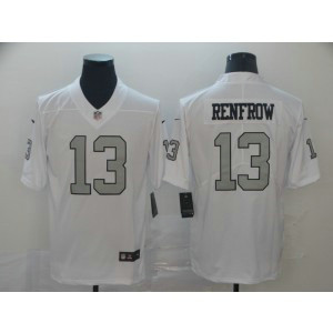Nike Raiders 13 Hunter Renfrow White Sliver Vapor Untouchable Limited Men Jersey