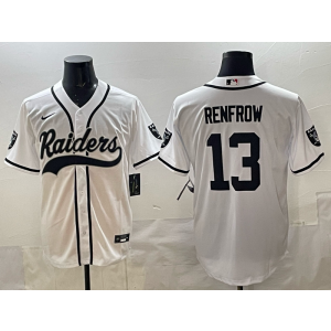 Nike Raiders 13 Renfrow White Baseball Vapor Limited Men Jersey