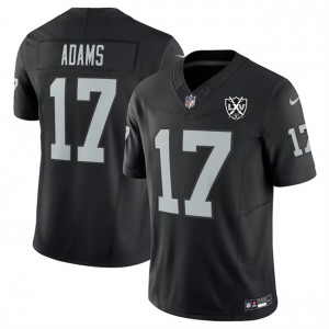 Nike Raiders 17 Davante Adams Black 65th Anniversary Patch F.U.S.E. Vapor Limited Men Jersey