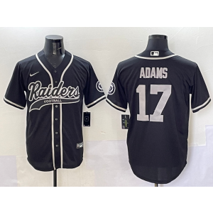 Nike Raiders 17 Davante Adams Black Baseball Vapor Limited Men Jersey